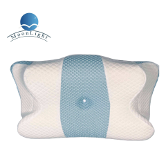 Moonlight Modern Ergonomic Cooling Memory Foam Neck Support Pillow Rebound Bedding for Comfortable Sleeping