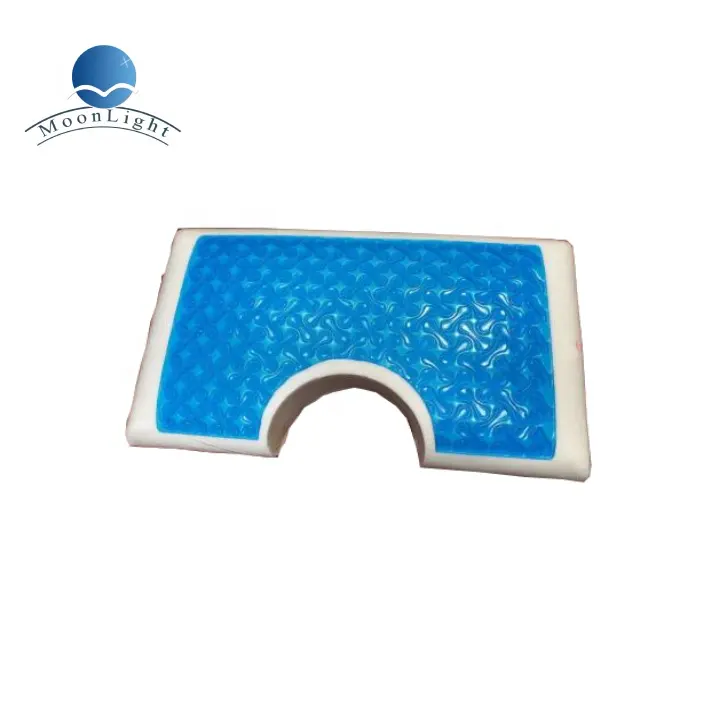 Moonlight Custom Logo Solid Pattern Memory Foam Neck Pillow Bed Sleeping Massage Cushion