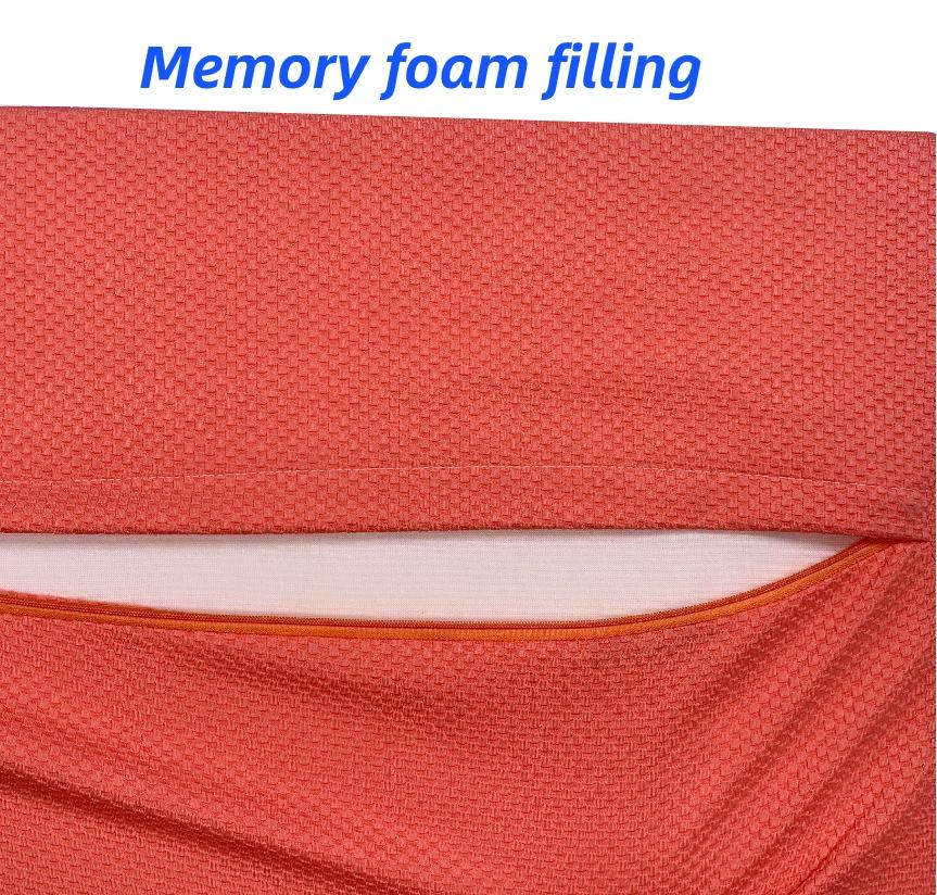 Moonlight Memory Foam Neck Massage Ergonomic Quilted Pillow with Removable Cover for Sleeping