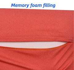 Moonlight Memory Foam Neck Massage Ergonomic Quilted Pillow with Removable Cover for Sleeping