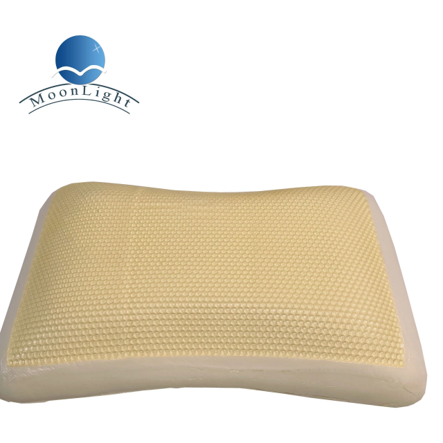 Moonlight Gel Cooling Memory Foam Pillow with Massage for Neck Support and Comfortable Sleep