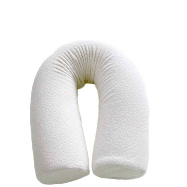 Moonlight Cusion Plain Customizable Memory Foam Round Shape Twist Pillow with Removable & Washable Cover for Bed and Travel