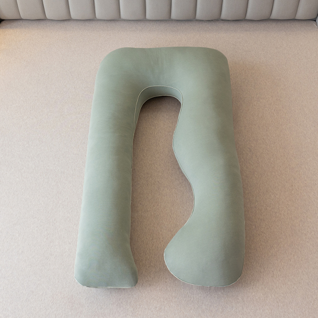 Moonlight U Shaped Pregnancy Pillow Body Support Embedded Rope Maternity Pillow Jersey Fabric Textile Manufacturer