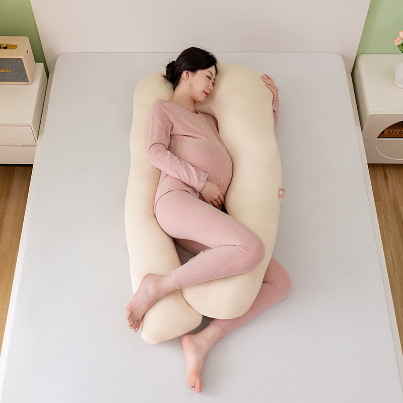 Moonlight U Shaped Organic Cotton Cover Pregnancy Pillow Full Body Support Maternity PIllows Wholesale