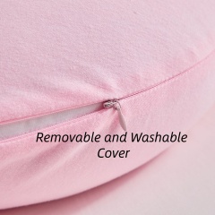 Moonlight Pink J Shaped Soft OEKO-TEX Certified Pregnancy Pillow Women's Body Support Nursing Sleeping All-Season Pillow Factory Wholesale