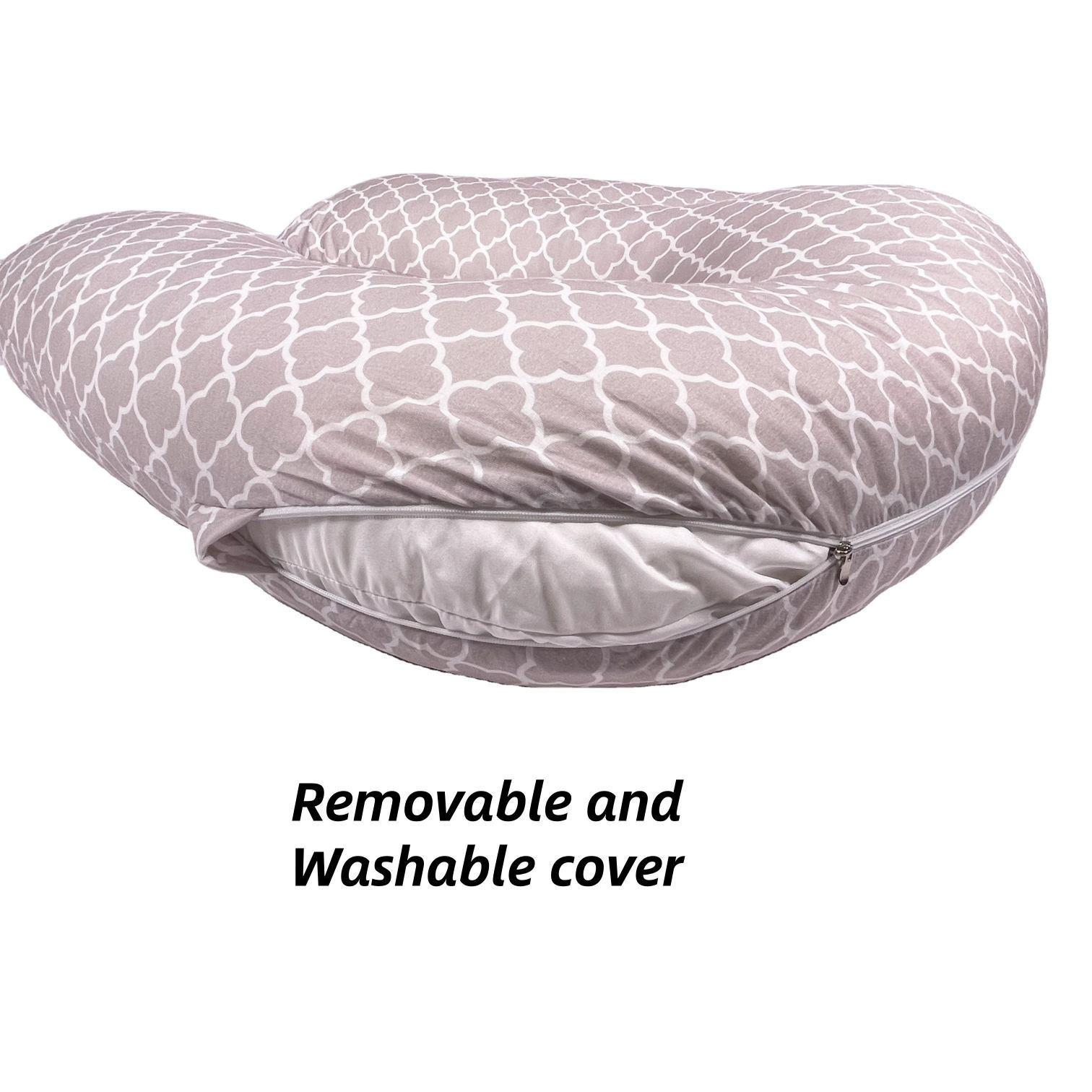 Moonlight Twin Baby Nursing BreastFeeding Pregnancy Custom E-Shape Body Pillow for Bedding Sleeping Polyester Washable Factory Directly Sell