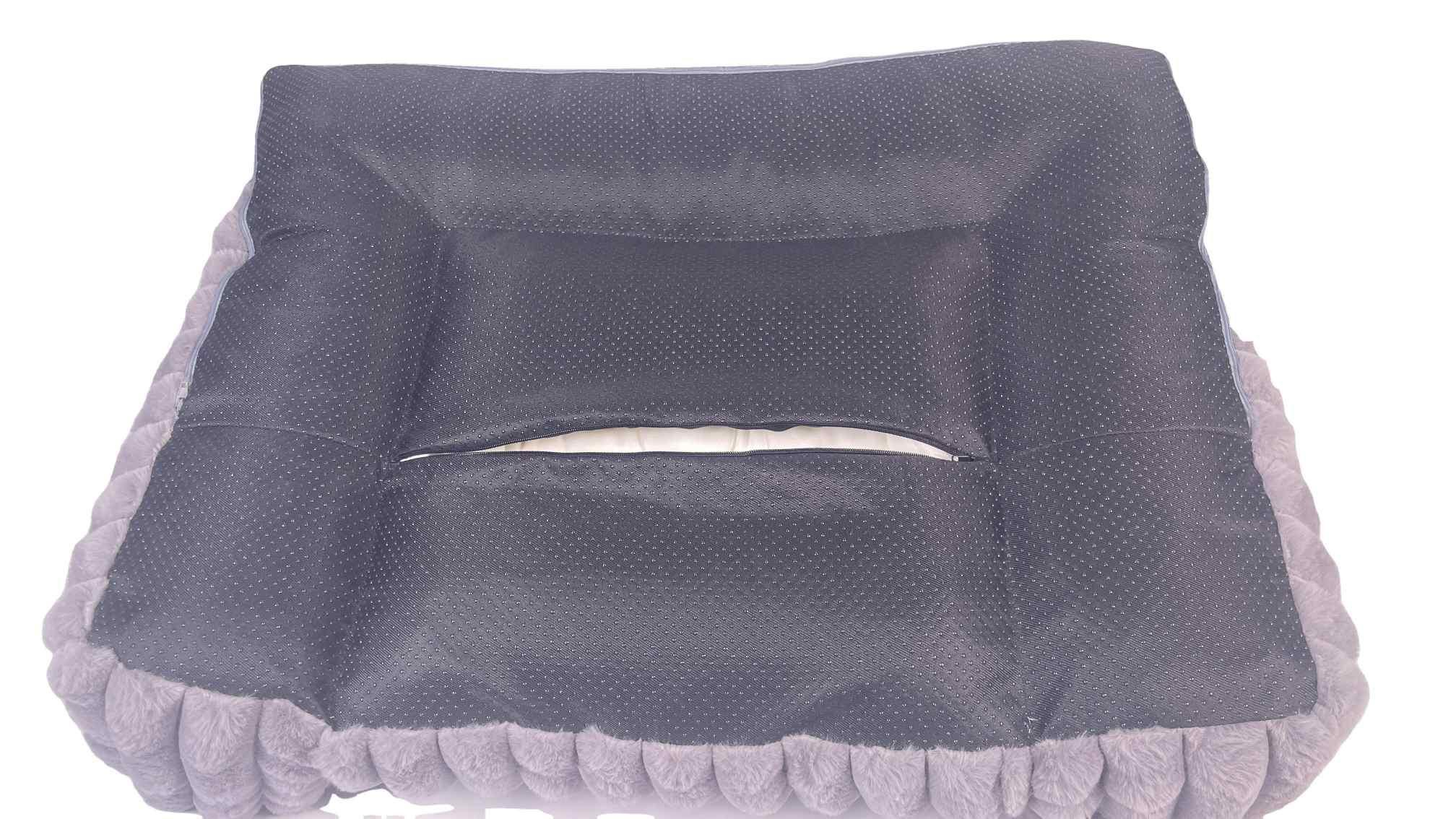 Pet Bed Foam and Polyester Fiber Mixed Filling Corduroy Cozy Removable and Washable Cover Dog Cat Sofa Bed