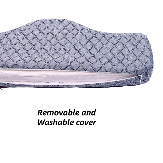 Moonlight Modern Ergonomic Neck Support Memory Foam Massage Pillow Solid Pattern for Bedding and Sleep