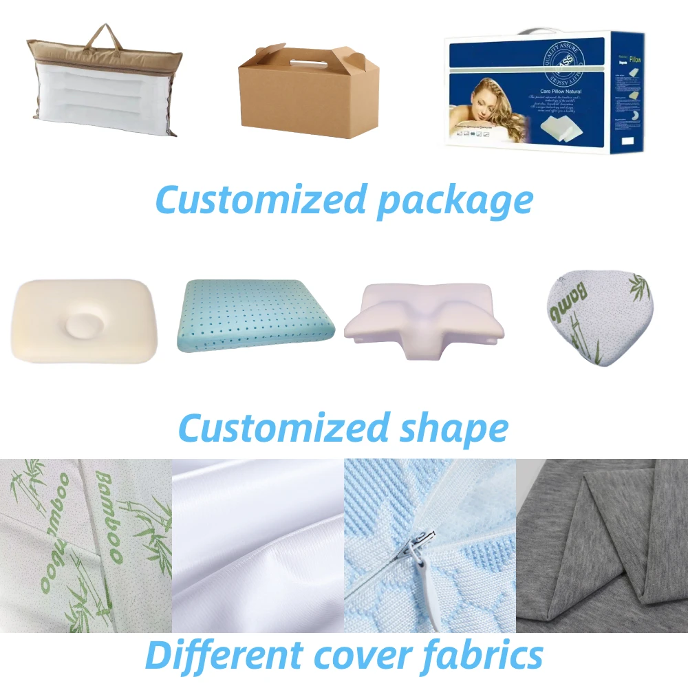 Moonlight Modern Memory Foam Neck Pillow with Bamboo Air Layer for Ergonomic Support and Bedding Use