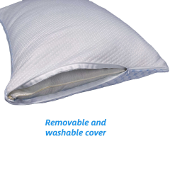 Moonlight Ergonomic Cooling Feel Shredded Memory Foam Solid Pattern Customizable Neck Pillow for Bedroom Sleeping