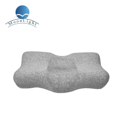 Moonlight Modern Solid Memory Foam Pillow with Massage Neck Support for Comfortable Sleeping Bedding