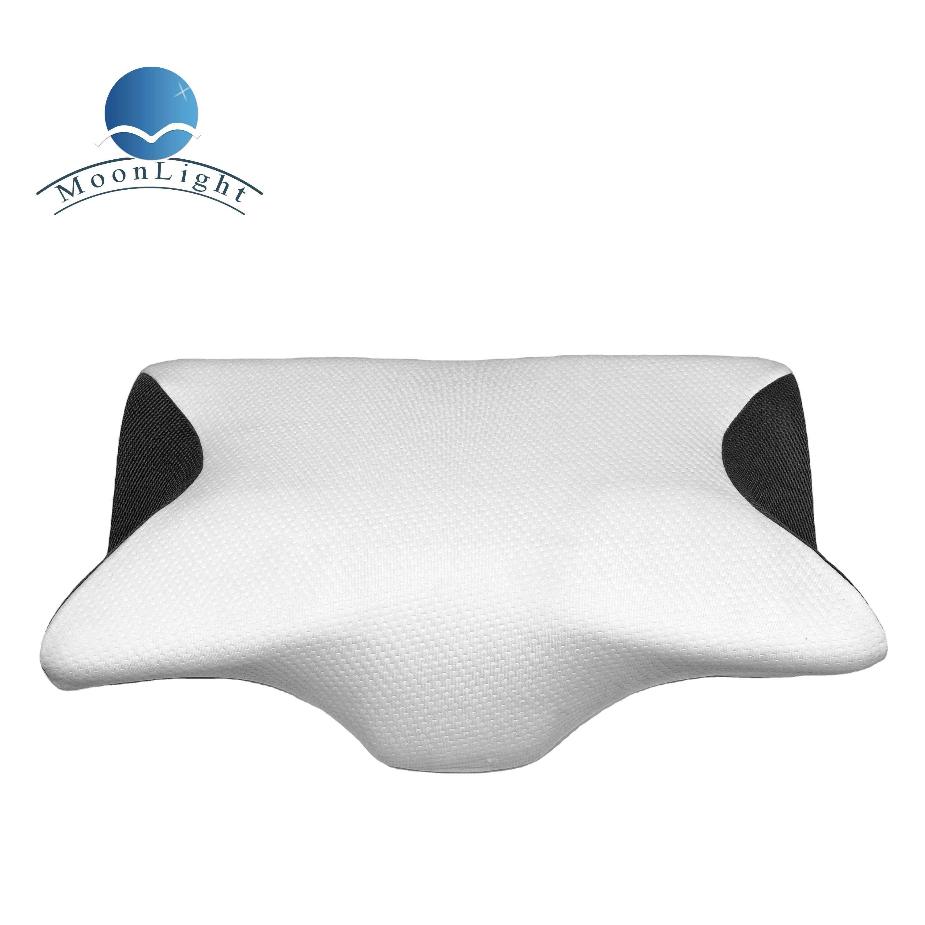 Moonlight Memory Foam Ergonomic Support Pillow Butterfly Shape Massage Neck Pillow for Sleeping