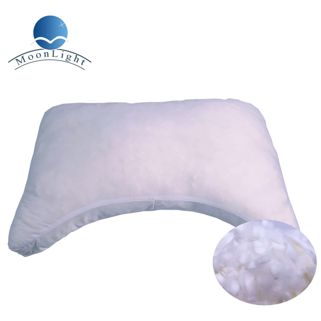 Moonlight Adjustable Shredded Memory Foam Sleeping Pillow with Neck Support Solid Pattern Bed Pillow for Side Sleepers