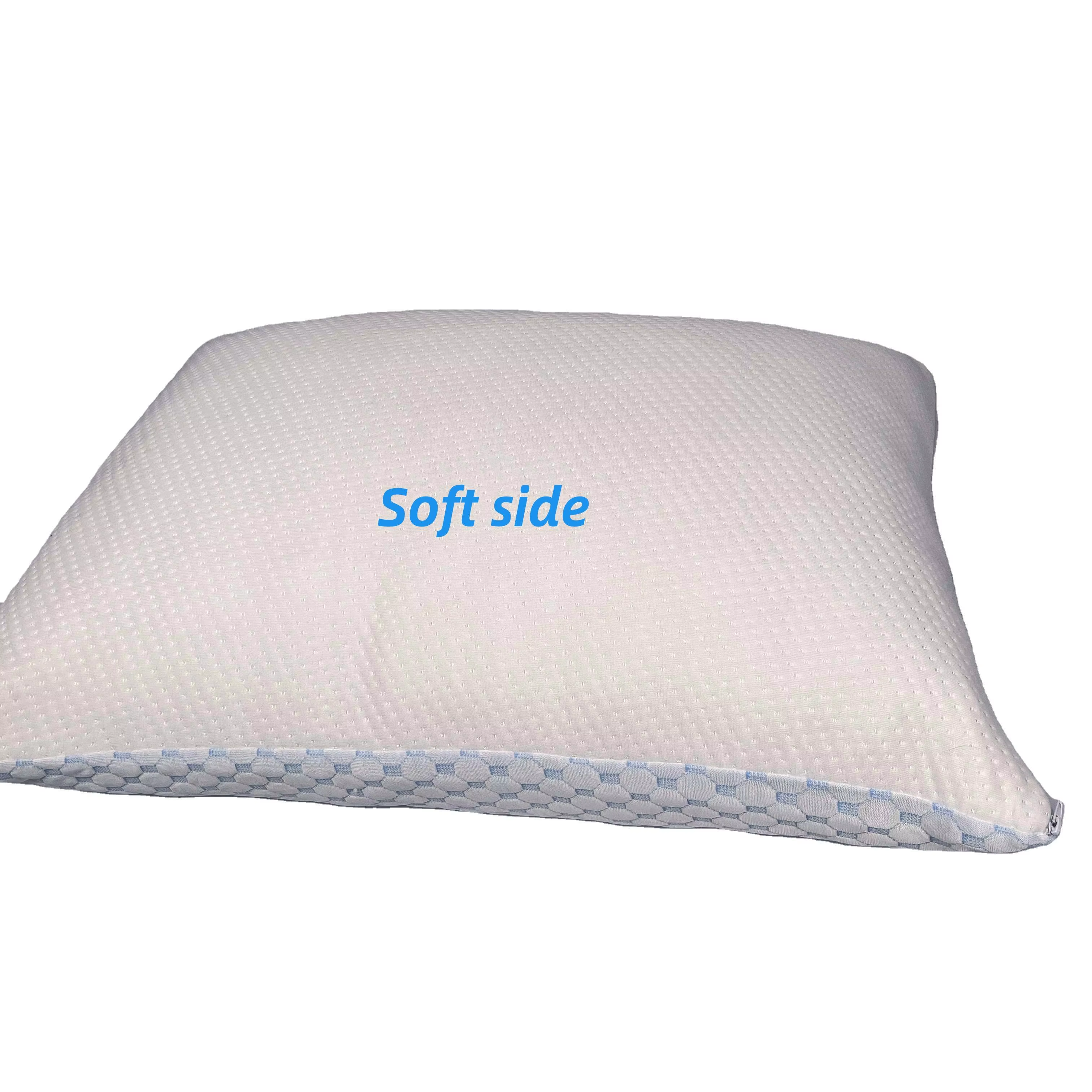 Moonlight Ergonomic Cooling Feel Shredded Memory Foam Solid Pattern Customizable Neck Pillow for Bedroom Sleeping