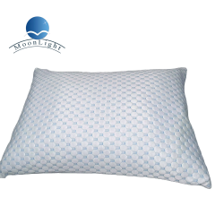Moonlight Ergonomic Cooling Feel Shredded Memory Foam Solid Pattern Customizable Neck Pillow for Bedroom Sleeping
