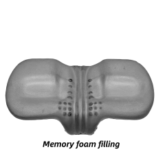 Moonlight Memory Foam Ergonomic Support Pillow Butterfly Shape Massage Neck Pillow for Sleeping