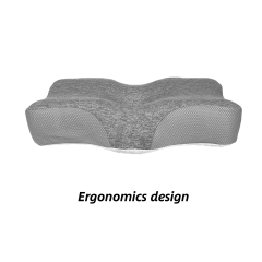 Moonlight Modern Memory Foam Neck Pillow with Bamboo Air Layer for Ergonomic Support and Bedding Use