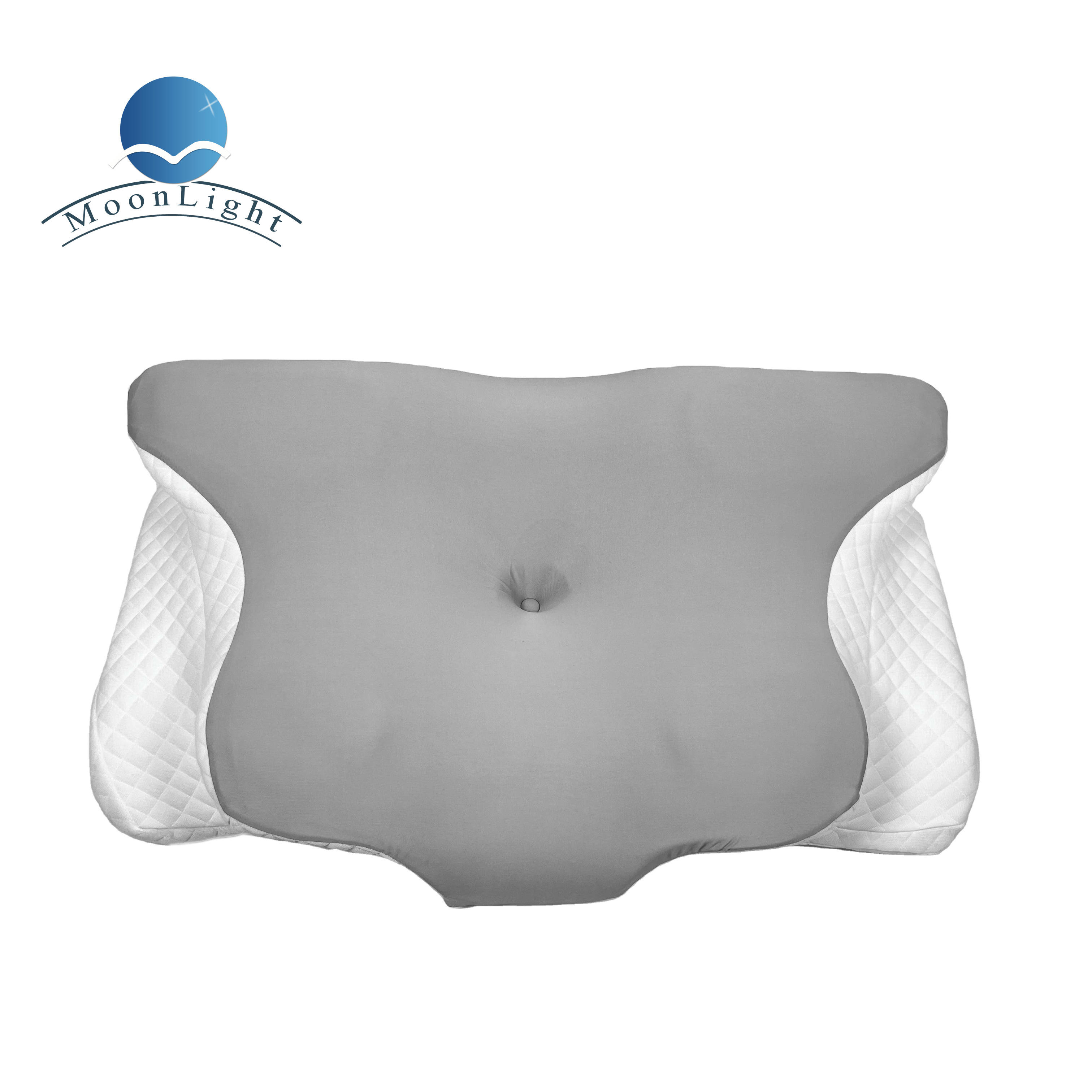 Moonlight Cooling Memory Foam Ergonomic Support Pillow Butterfly Shape Massage for Sleeping Neck Pillow