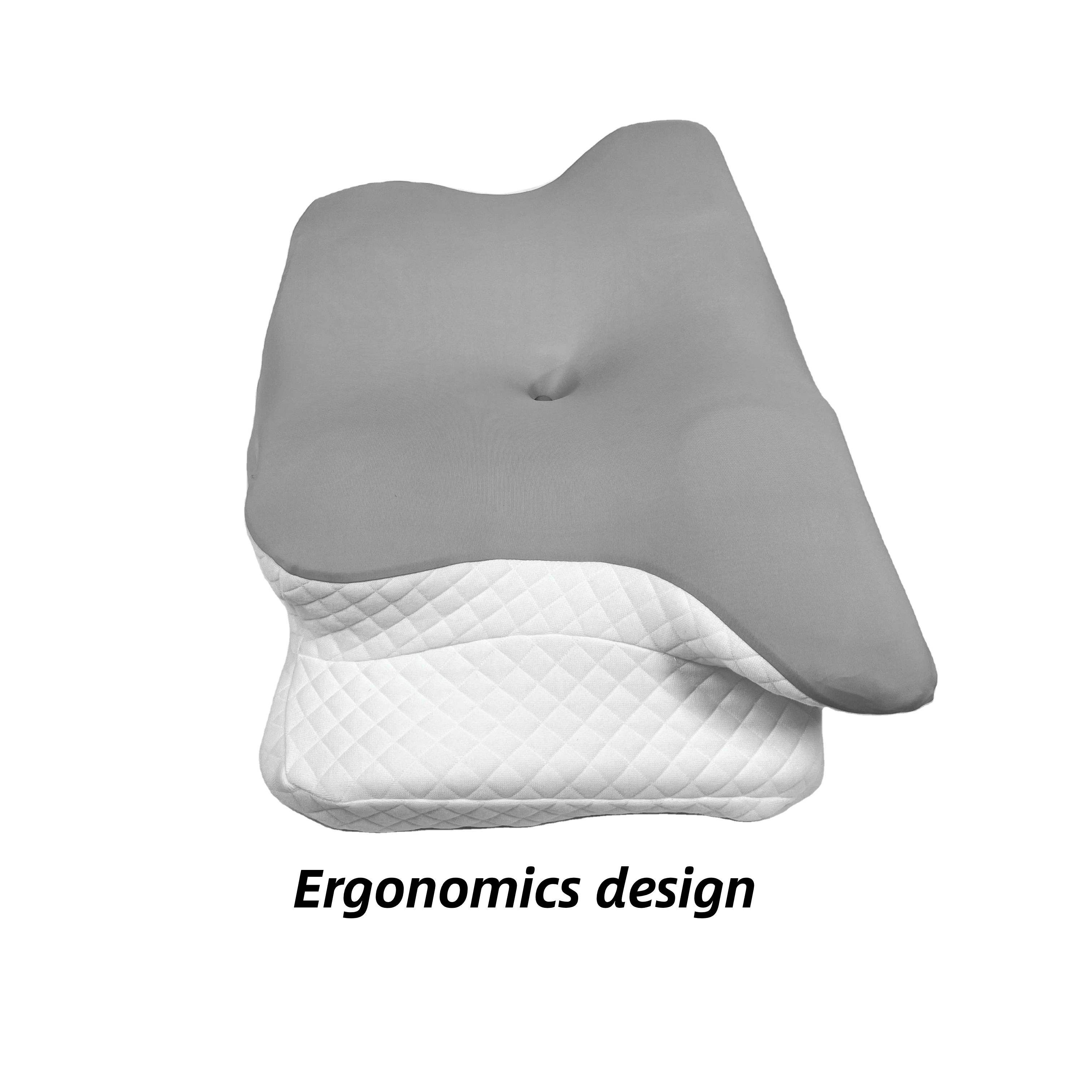 Moonlight Cooling Memory Foam Ergonomic Support Pillow Butterfly Shape Massage for Sleeping Neck Pillow