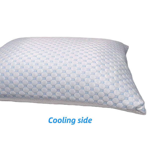 Moonlight Ergonomic Cooling Feel Shredded Memory Foam Solid Pattern Customizable Neck Pillow for Bedroom Sleeping