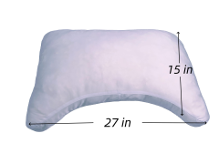 Moonlight Adjustable Shredded Memory Foam Sleeping Pillow with Neck Support Solid Pattern Bed Pillow for Side Sleepers