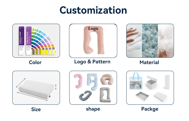 Moonlight Cooling Custom Soft U Shape Support for Women Body Maternity Pillow Pregnancy Pillow Factory Sale