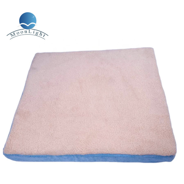 Large Waterproof Dog Bed with Luxury Detachable Washable Fleece Cover Soft Warm Memory Foam Pet Bed Solid Pattern Dog Sofa Bed