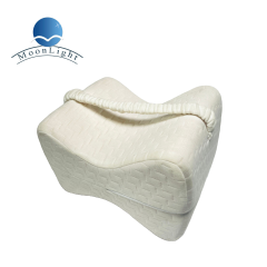 Moonlight Memory Foam Knee Wedge Pillow Side Sleeper Support Leg Pillows for Bedroom Outdoor Hotel Sleeping Cushion