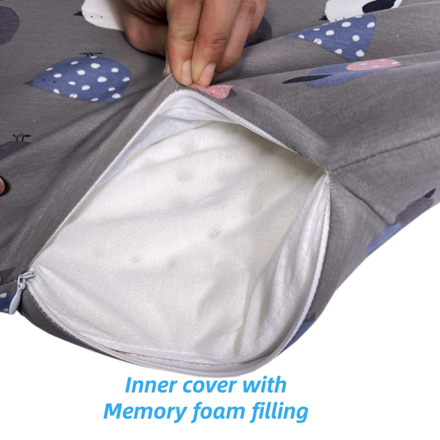Moonlight Kids Memory Foam Pillow Head Sleep Baby for Sleeping Pillows Breathable Soft Cover