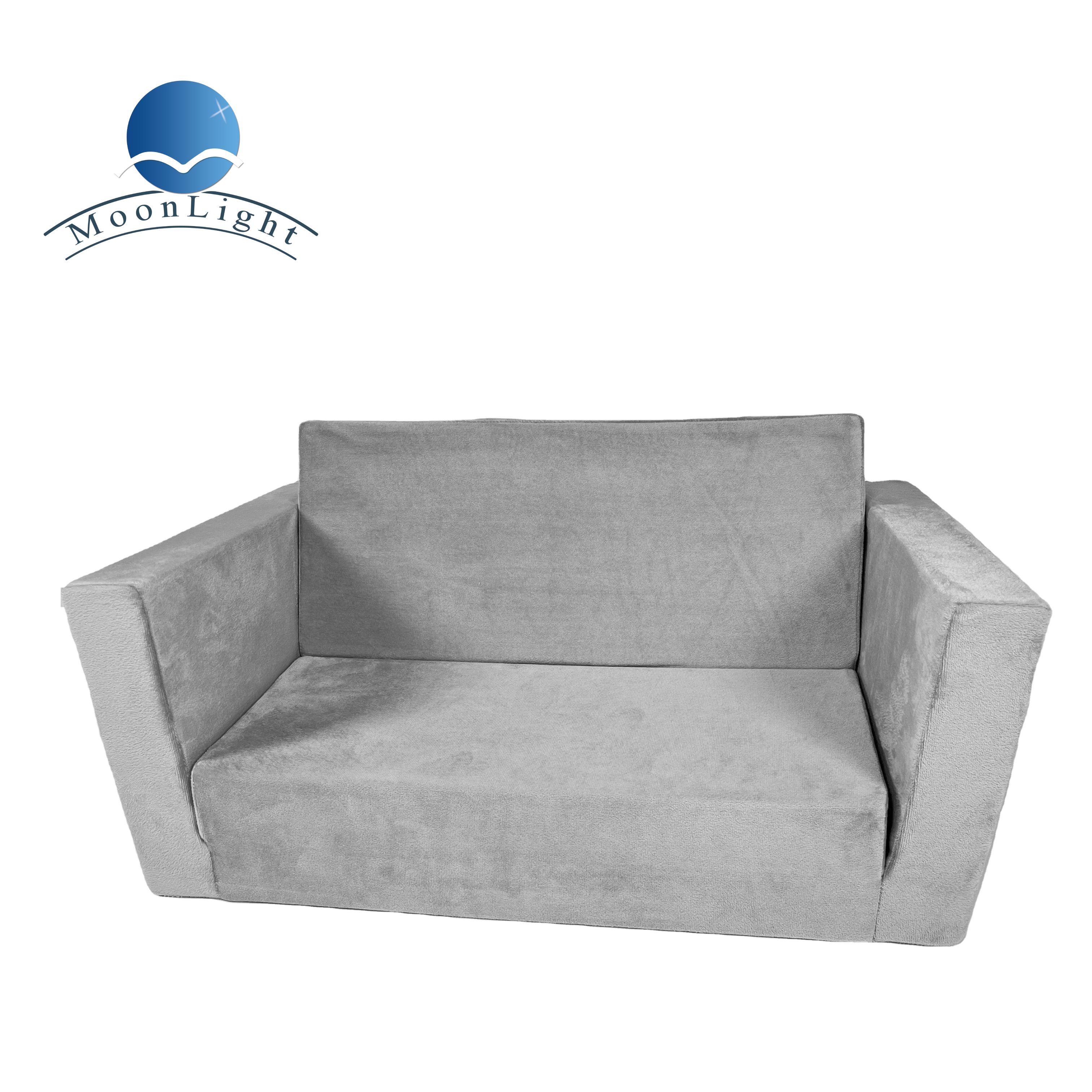 Moonlight Soft Kid Bed Accessories Foldable Large Sofa Bed Memory Foam Cushion Couch Beds Bedroom Manufacturer