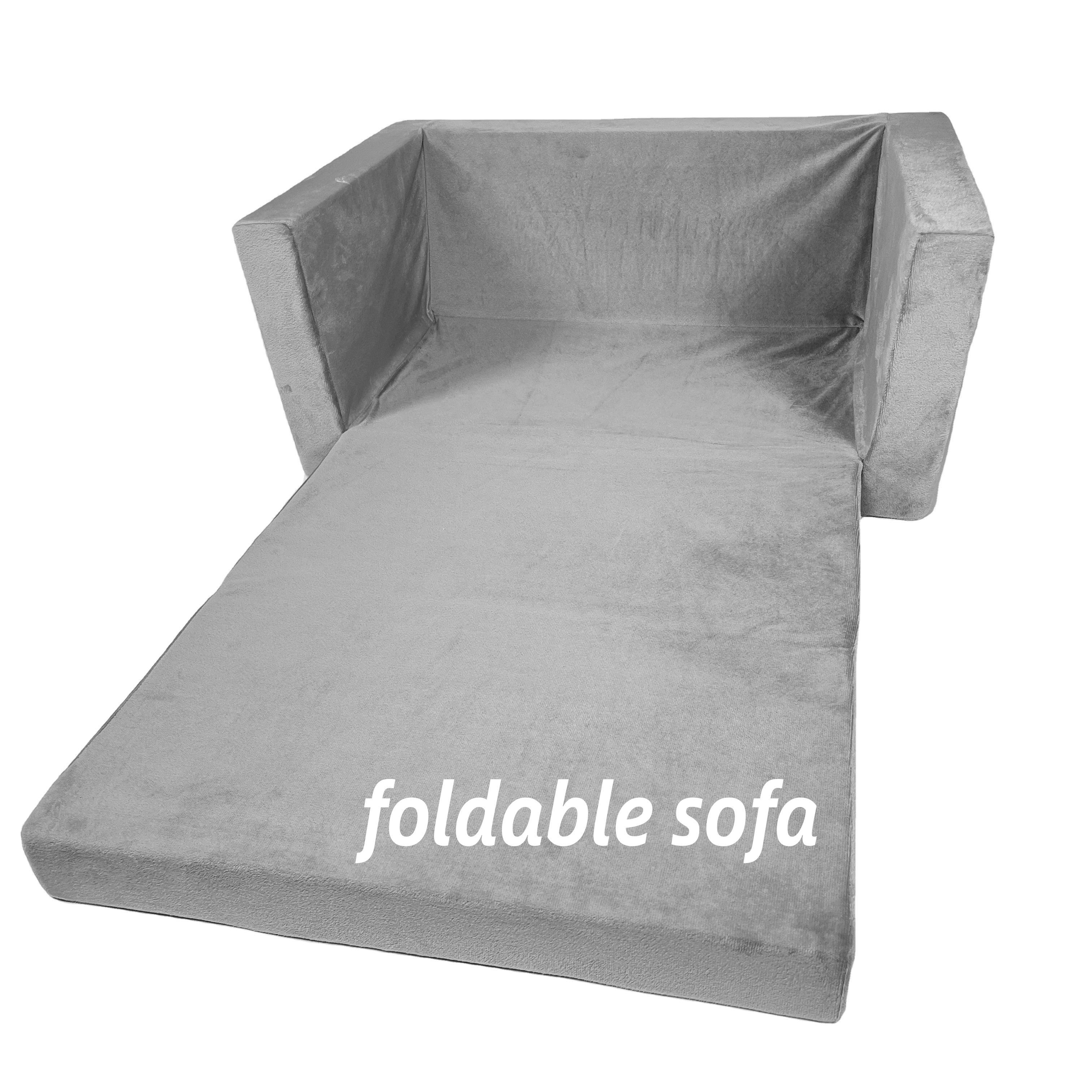 Moonlight Soft Kid Bed Accessories Foldable Large Sofa Bed Memory Foam Cushion Couch Beds Bedroom Manufacturer