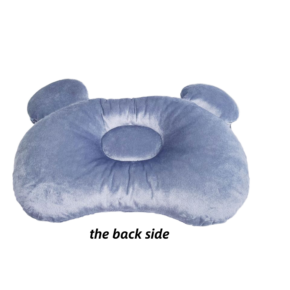 Moonlight Kids Bear Shape Custom Cartoon Pillow Shredded Memory Foam Sleeping Soft Baby Head Newborn Support Pillow