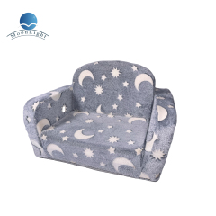 Moonlight Manufacturer Plush Cover Stars Kid Bed Accessories Foldable Large Sofa Bed Memory Foam Cushion Couch Beds Living Room
