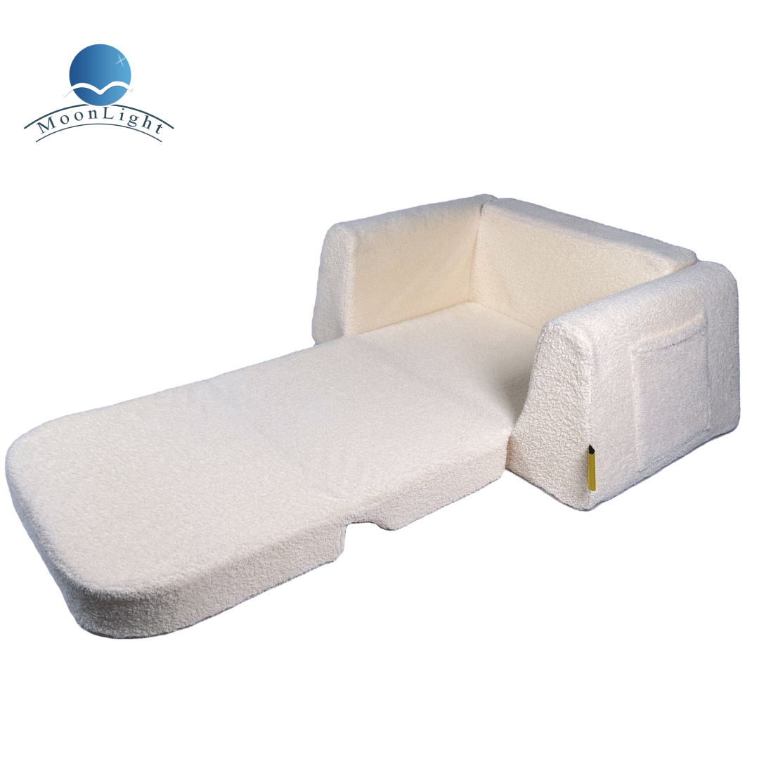 Moonlight Plush Cover Kid Bed Accessories Foldable Large Sofa Bed Memory Foam Cushion Couch Beds Wholesale