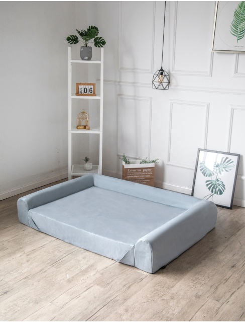 Moonlight Dog Couch with Washable and Removable Cover Customized Large Outdoor Pet Beds Comfortable Brown Memory Foam Cat Bed Design Wholesale
