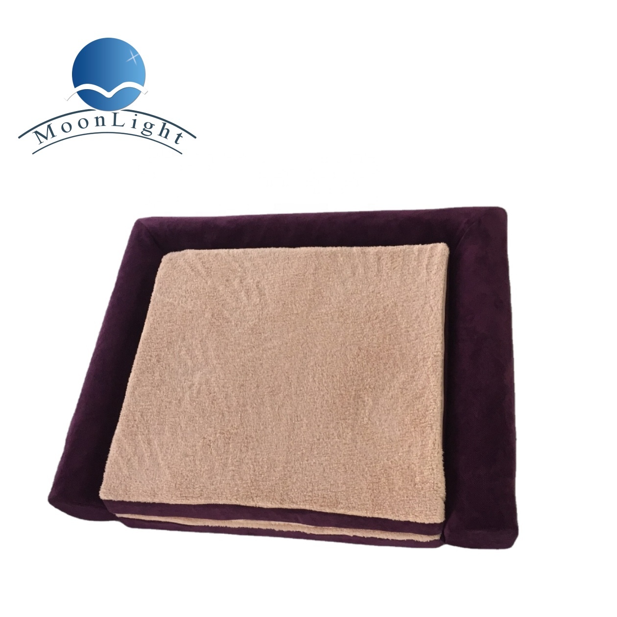 Moonlight Luxury Large Pet Beds Fully Removable Foldable Sleeping Mat Waterproof Memory Foam Dog & Cat Beds for Outdoor Space Factory Wholesale