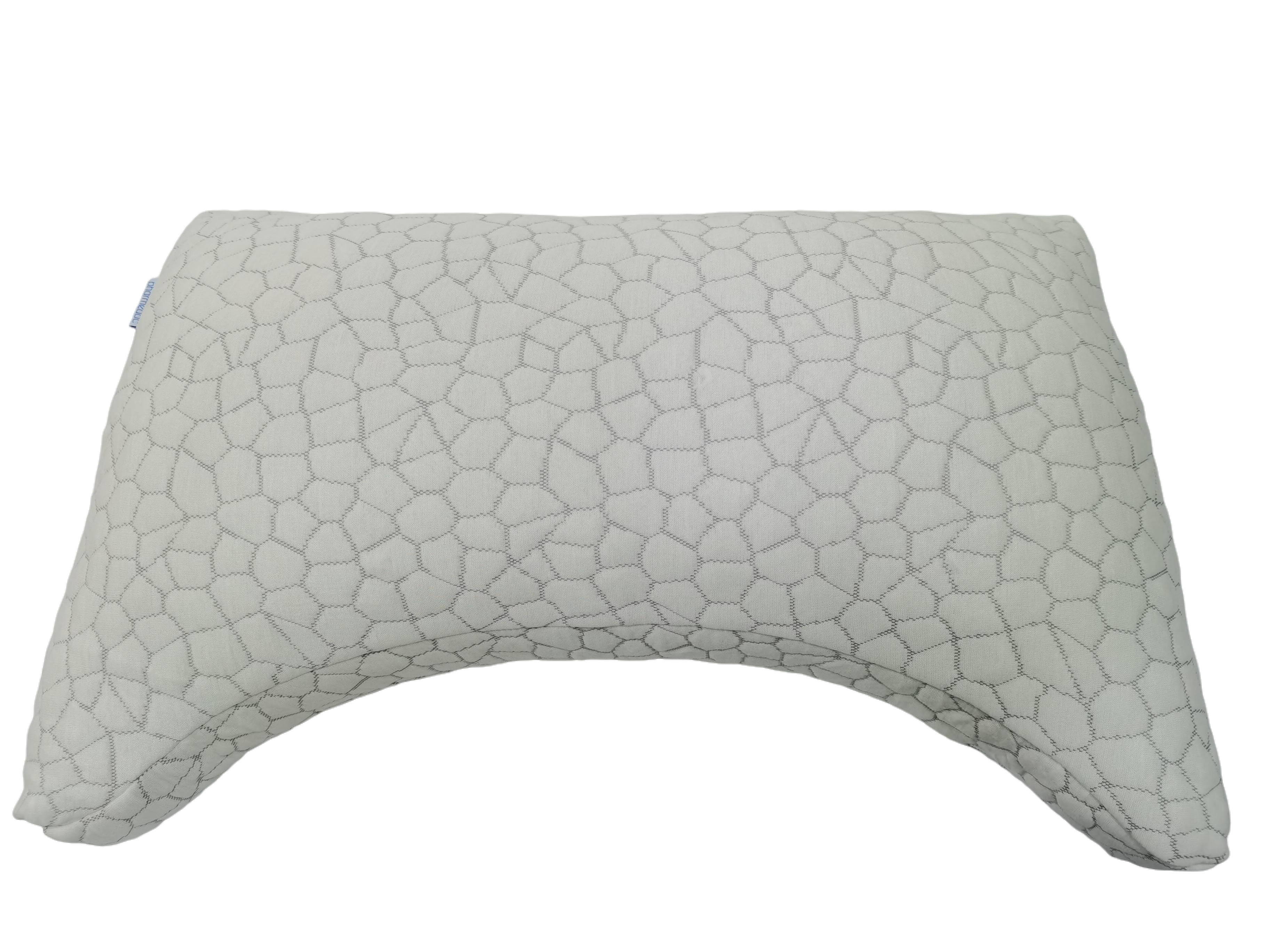 Moonlight Adjustable Shredded Memory Foam Sleeping Pillow with Neck Support Solid Pattern Bed Pillow for Side Sleepers