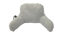 Moonlight Shredded Memory Foam Heated Knitted Reading Pillow with Back Lumber Support and Pressure Relief