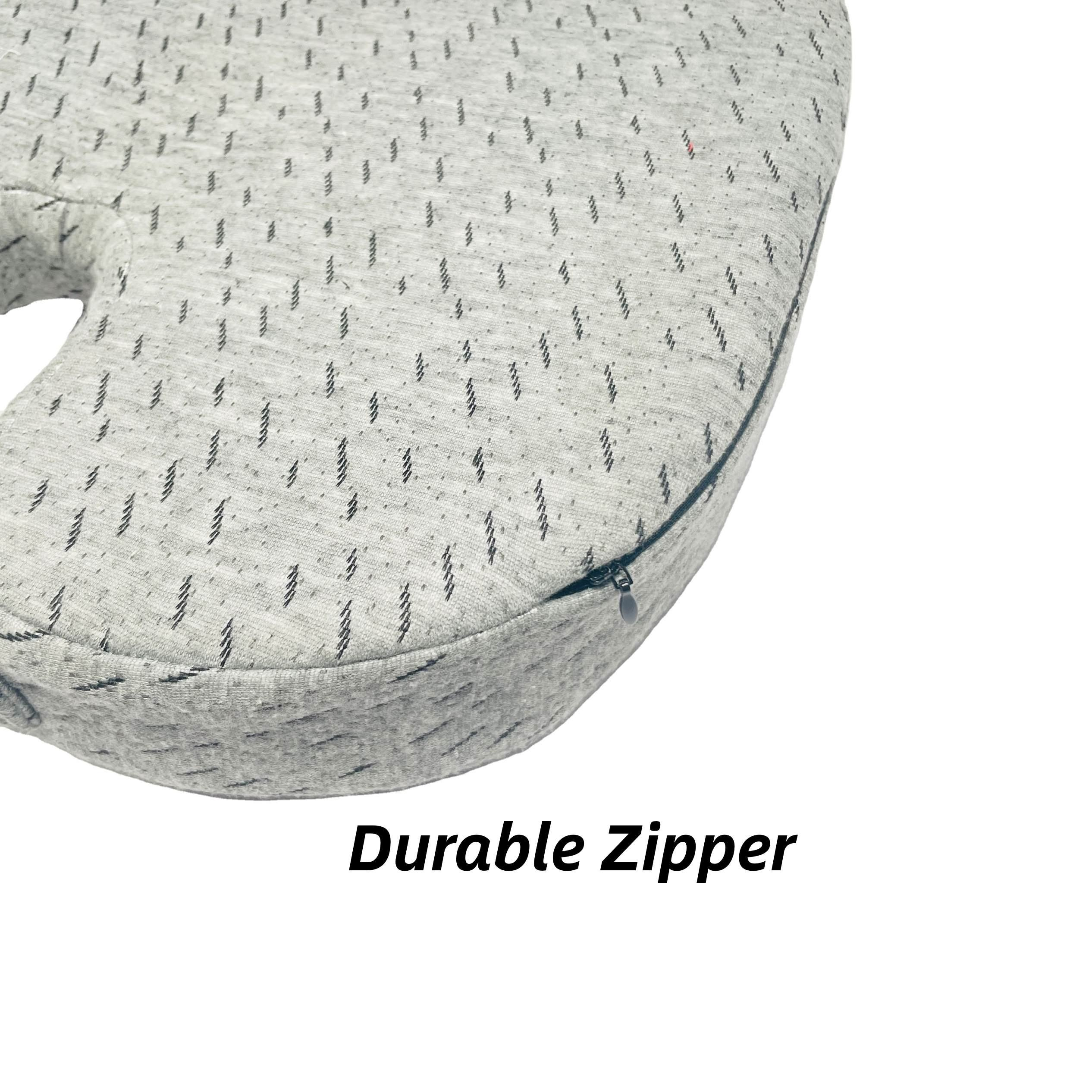 Moonlight Embroidered Coccyx Memory Foam Outdoor Chair Cushion Seat Removable and Washable Bamboo Cover for Office or Car