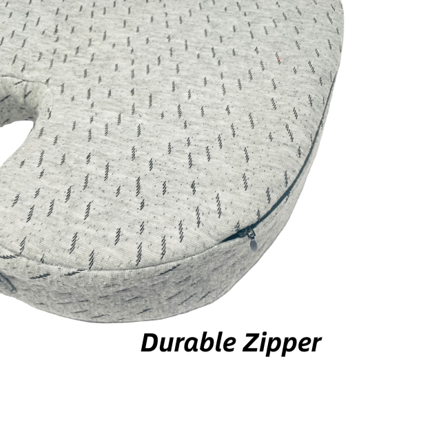 Moonlight Embroidered Coccyx Memory Foam Outdoor Chair Cushion Seat Removable and Washable Bamboo Cover for Office or Car