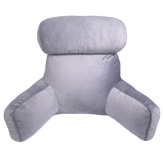 Moonlight Knitted Reading Pillow with Shredded Memory Foam Back Lumber Support Pressure Relief Cushion