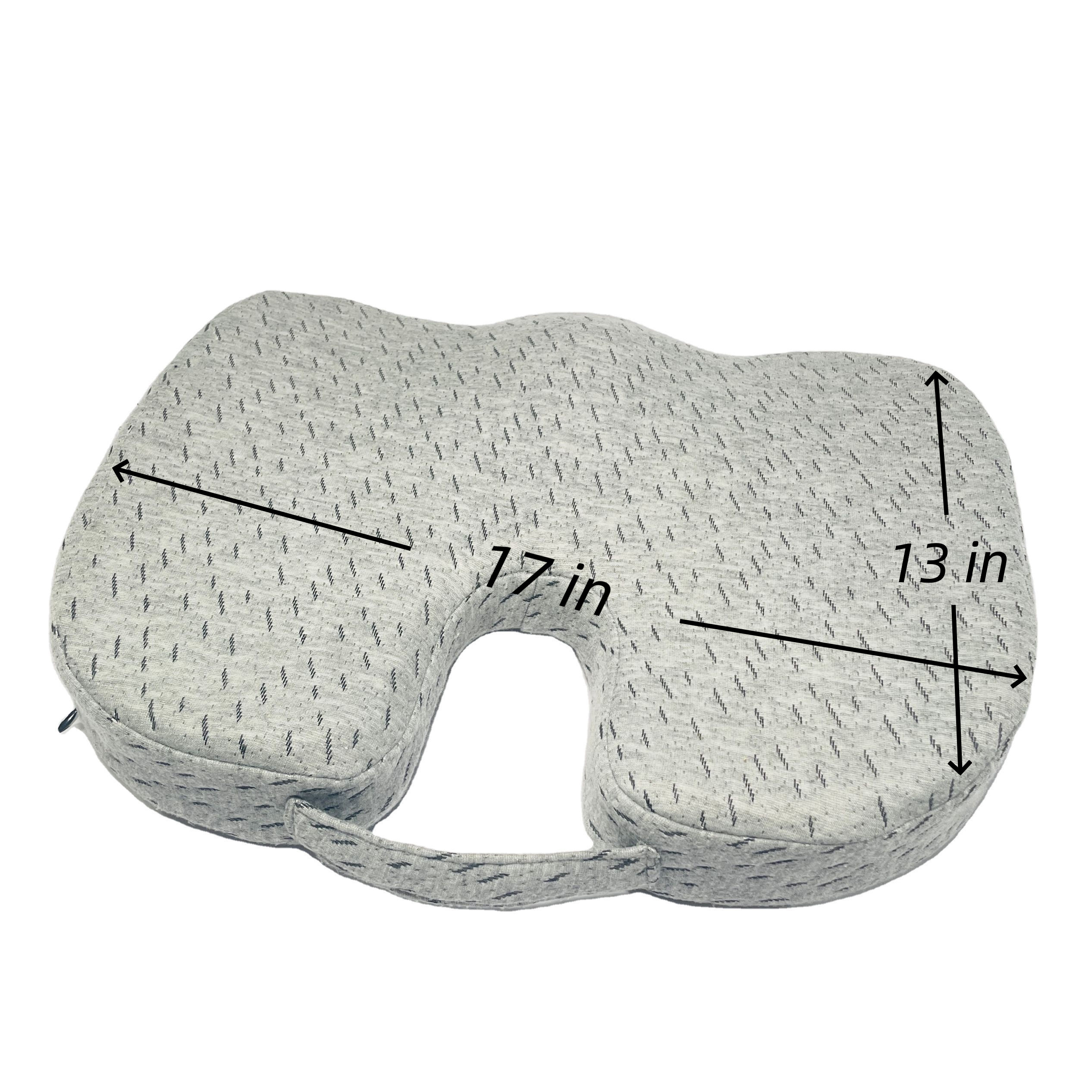 Moonlight Embroidered Coccyx Memory Foam Outdoor Chair Cushion Seat Removable and Washable Bamboo Cover for Office or Car