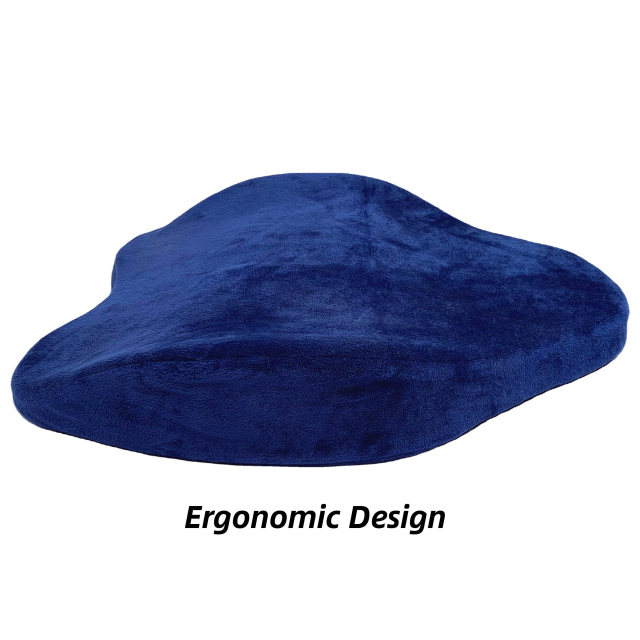 Moonlight Ergonomic Office Car Seat Cushion Memory Foam Lumbar Pillow Back Support Quilted Removable Washable 100% Polyester Massage Chair