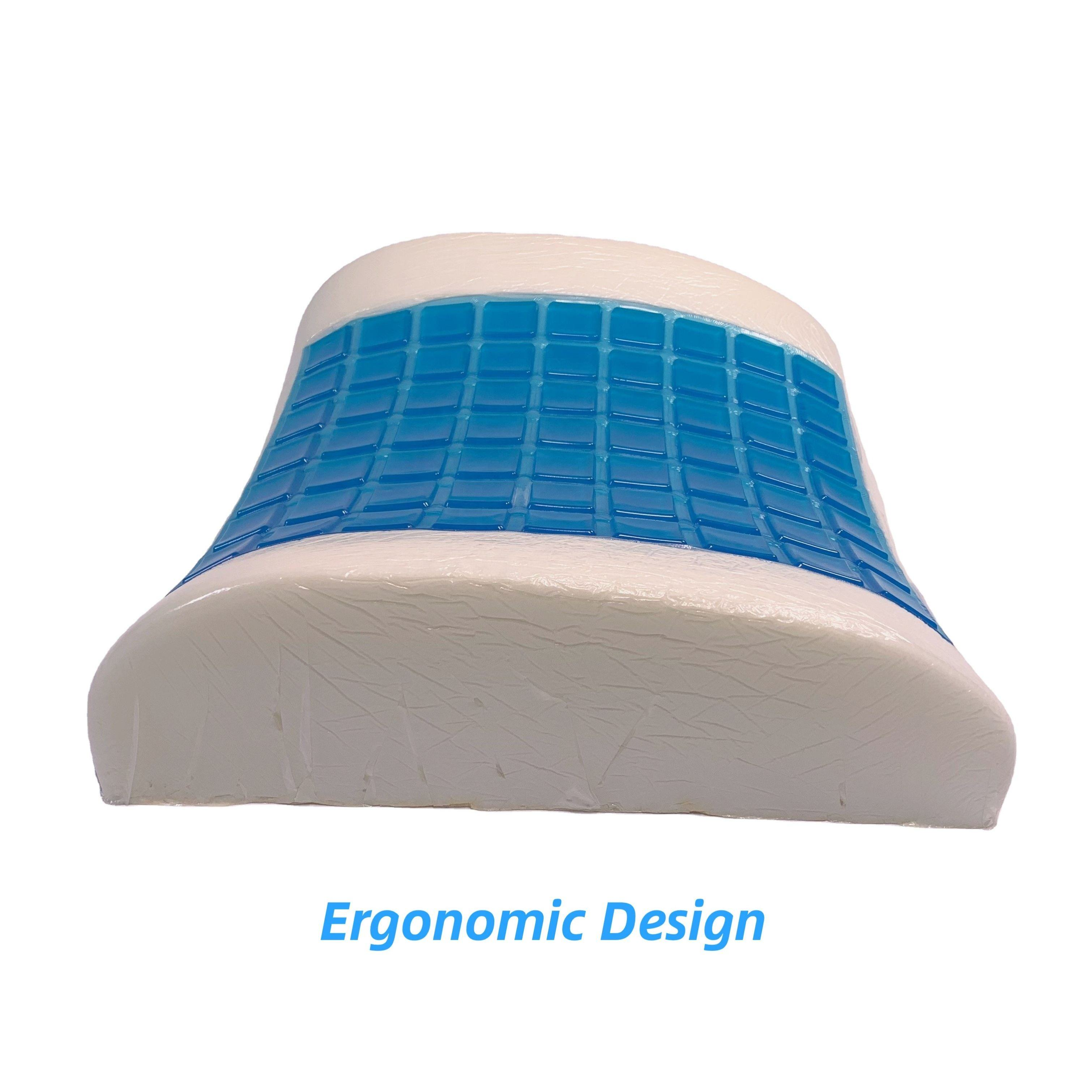 Moonlight Memory Foam Cooling Gel Car Seat Cushions Office Chair Back Support Massage Pillows