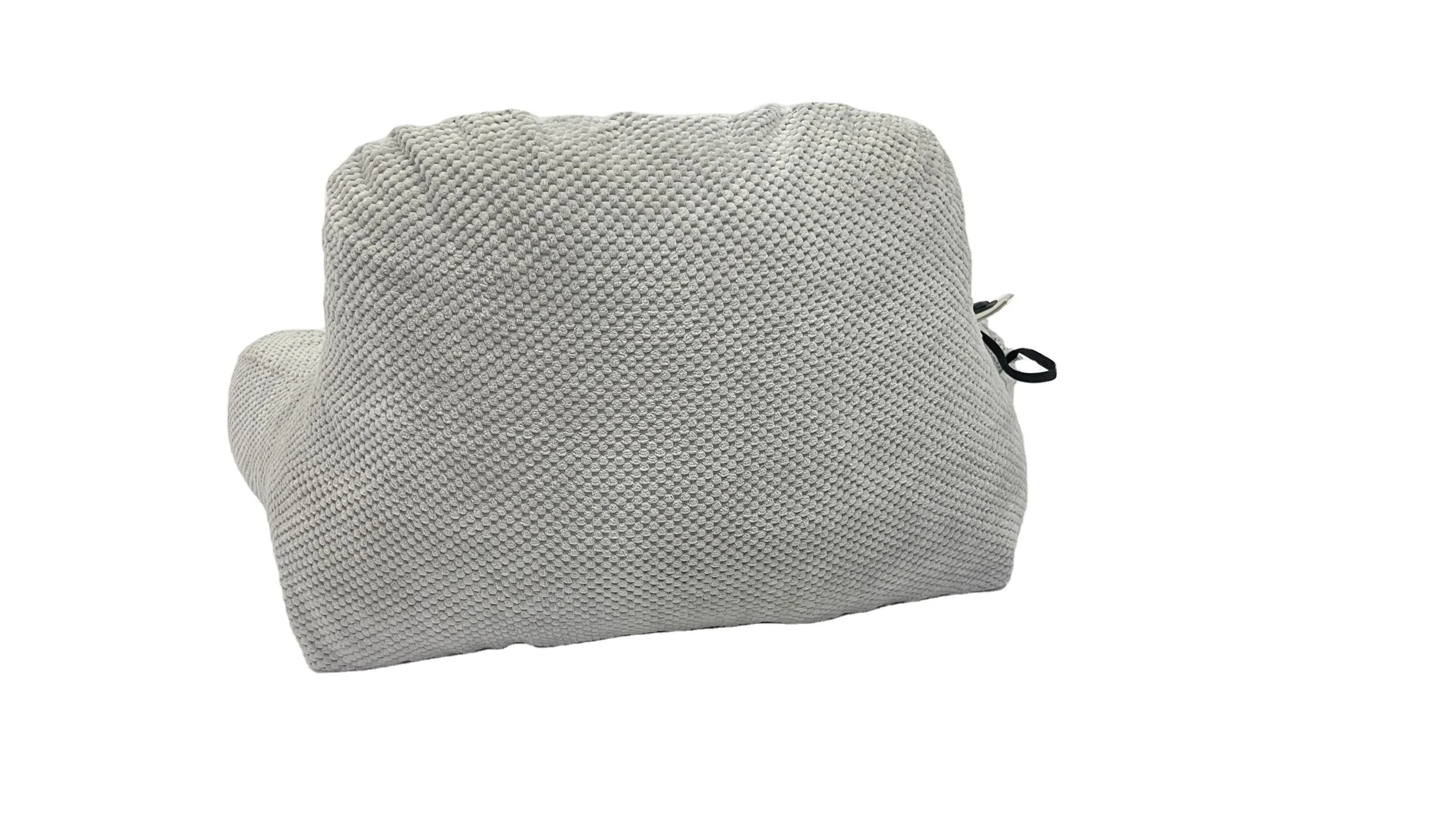 Moonlight Shredded Memory Foam Heated Knitted Reading Pillow with Back Lumber Support and Pressure Relief