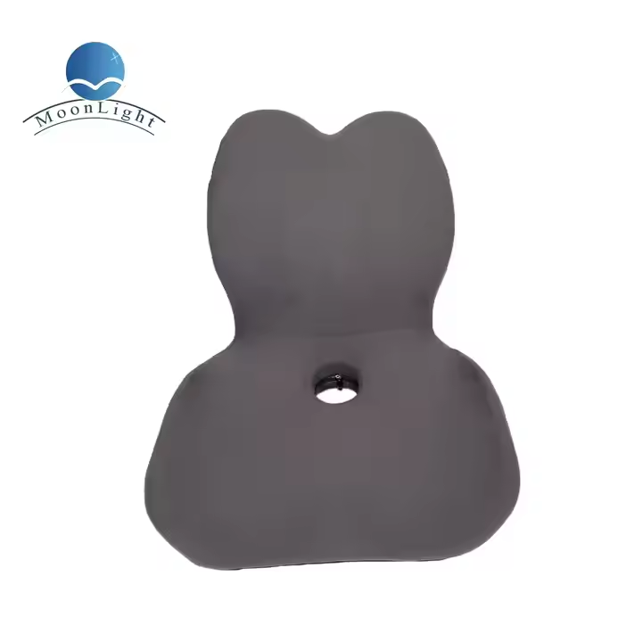 Moonlight One-piece Memory Foam Support Outdoor Back Cushion Massage Quilted Design Removable Washable Seat Lumbar Pillow Chair Cushion