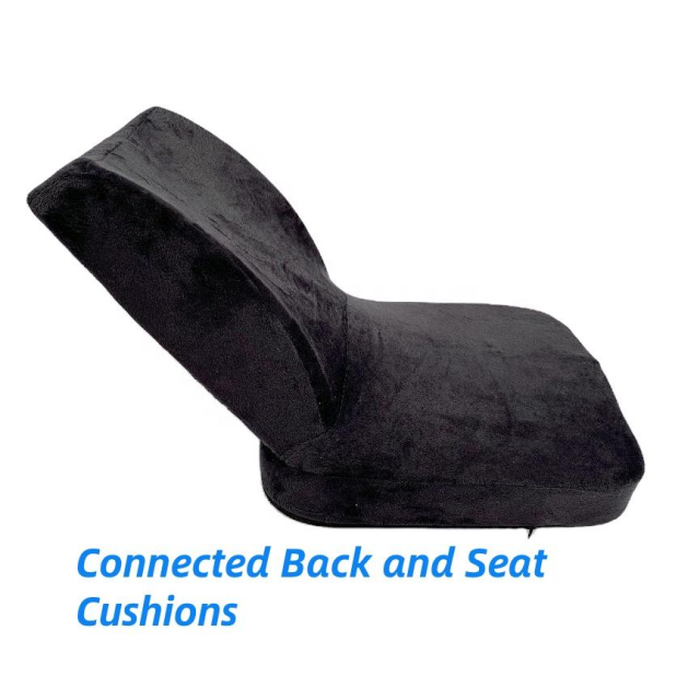 Moonlight Embroidered Handmade Soft Velvet Office Chair Back Seat Memory Foam Cushion Lumbar Waist Support Customized Color