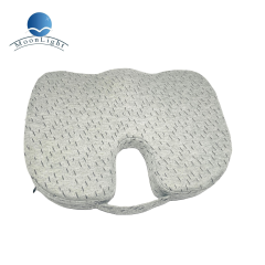 Moonlight Embroidered Coccyx Memory Foam Outdoor Chair Cushion Seat Removable and Washable Bamboo Cover for Office or Car