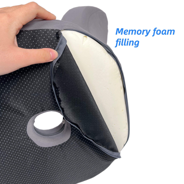 Moonlight One-piece Memory Foam Support Outdoor Back Cushion Massage Quilted Design Removable Washable Seat Lumbar Pillow Chair Cushion