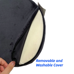 Moonlight Soft Velvet Removable Cover Office Chair Seat Cushions Memory Foam Back Pillows Quilted Embroidered Portable Support Cushion